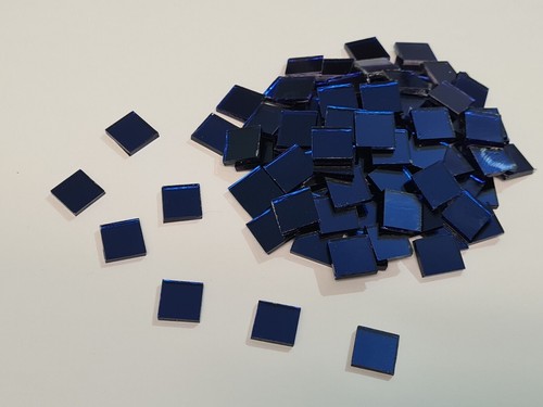 Coloured glass mirror tiles - coloured,