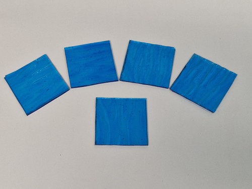 Pieces turquoise stained - 10,