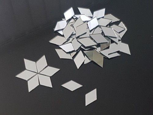 100 pieces silver glass - pieces,,