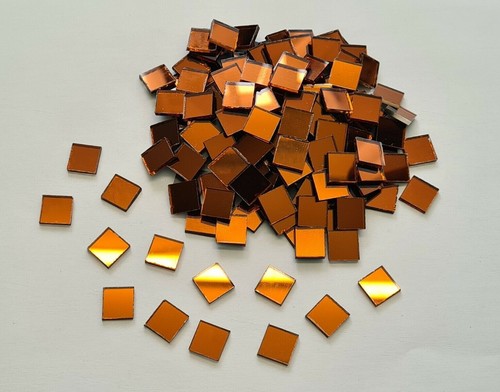 Coloured glass mirror tiles - glass,