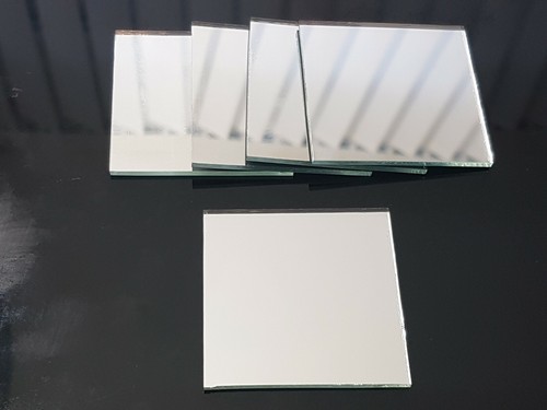 Pieces silver glass mirror - silver,
