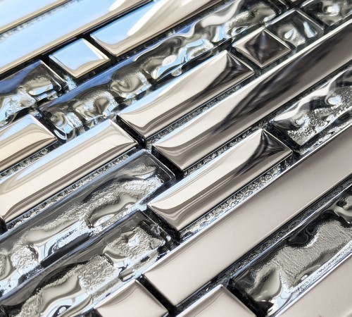 Modern long chrome rectangle - modern,