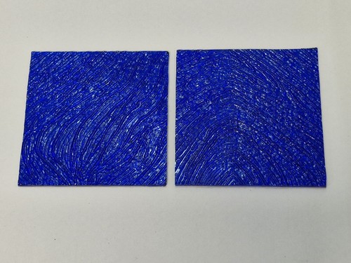 Piece blue stained - piece,,