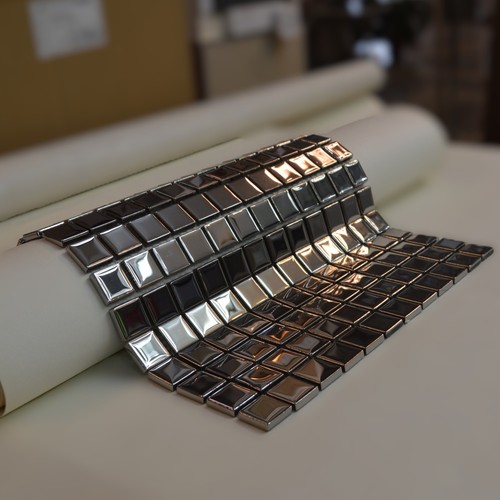 Mirrored gold glass mosaic - mirrored,