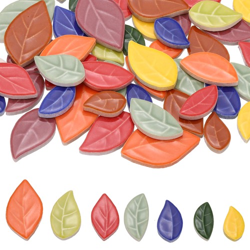66lb leaves ceramic mosaic - leaves,
