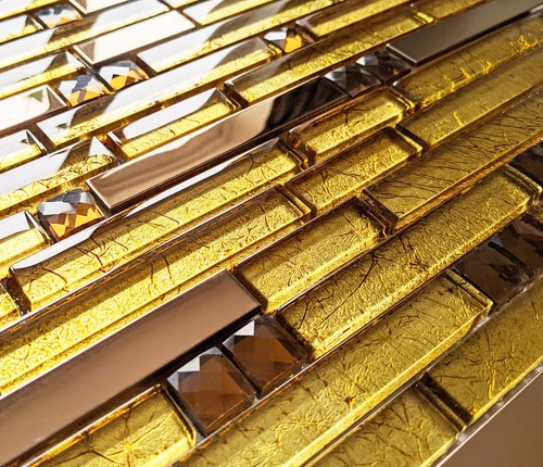 Luxury copper gold foil glass - copper,