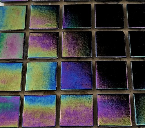 Iridescent 20mm mosaic tile - 20mm,