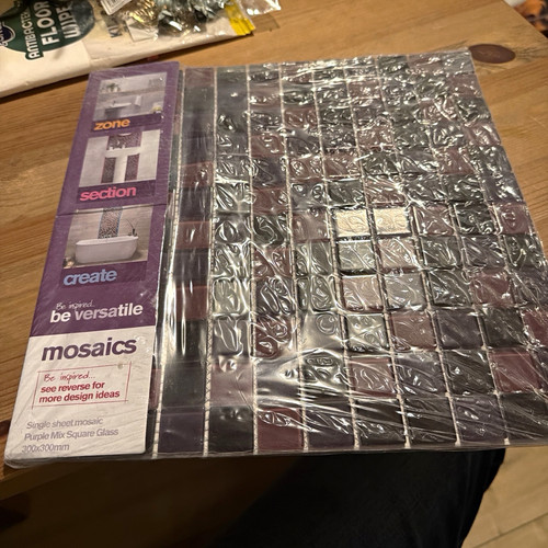 Purple grey glass - purple,