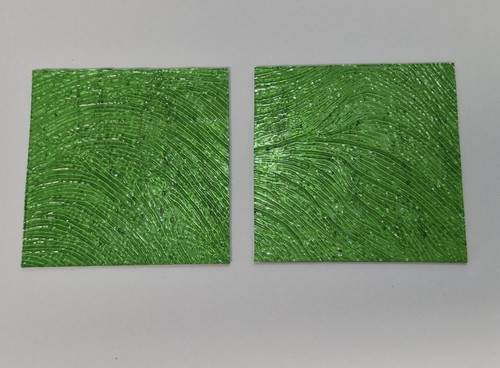 Piece green stained - piece,, glass